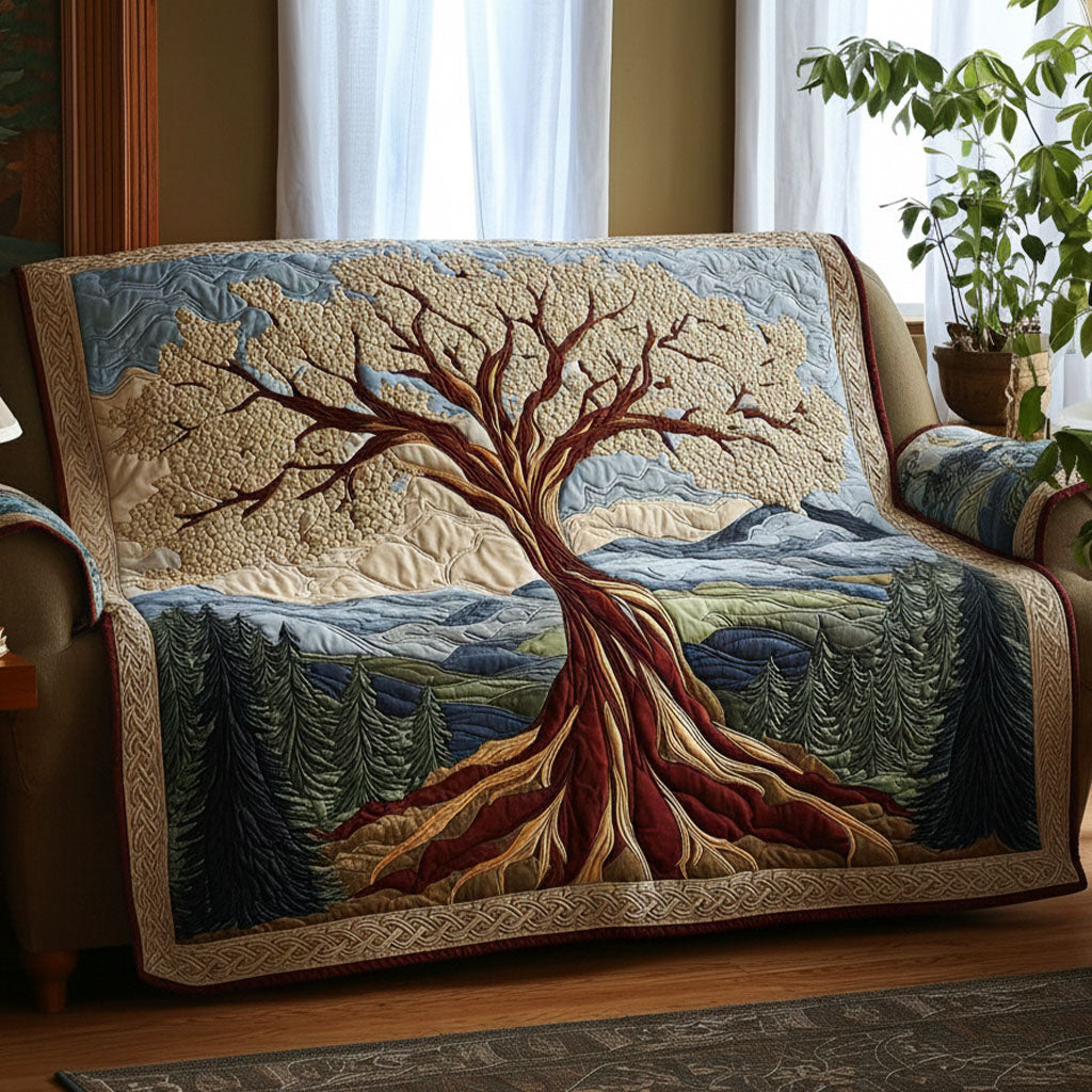 Træet af Livet Quilted Sofa Cover NCU0VT364
