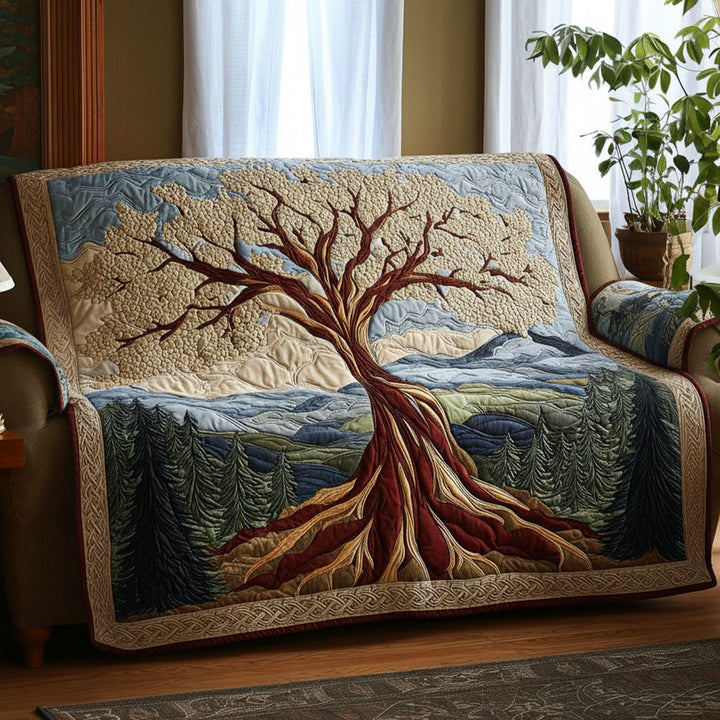 Træet af Livet Quilted Sofa Cover NCU0VT364
