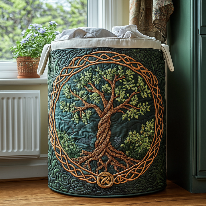 Livets Træ Quilted Vasketøjskurv NCU0QN057