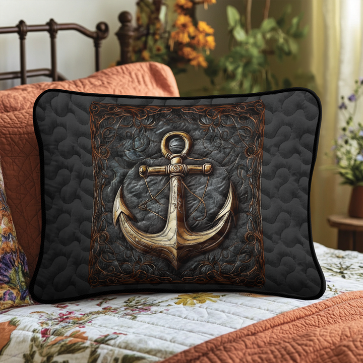 Sejler Anker Quilted Sengetøj Pude Betræk NCU0DK6354
