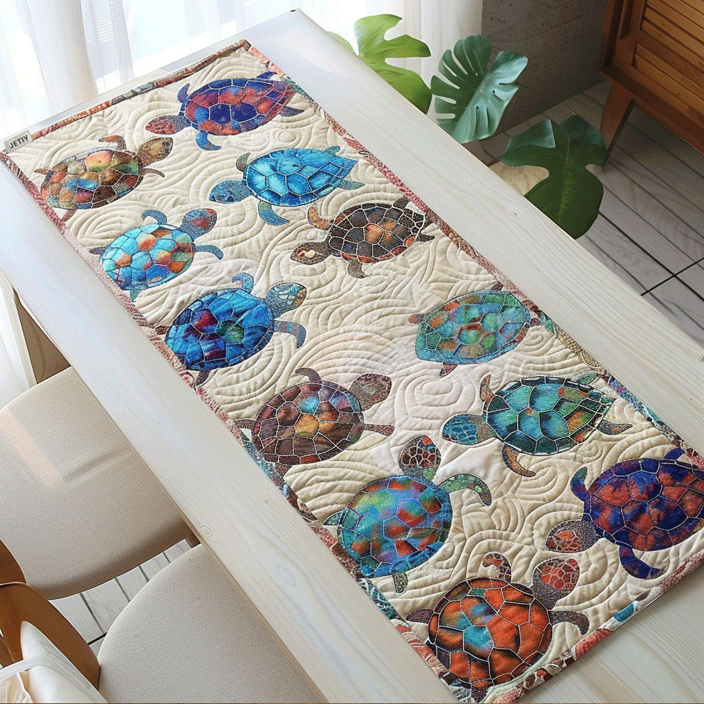 Sand & Havskildpadde Quilted Bordløber NCU0TL314