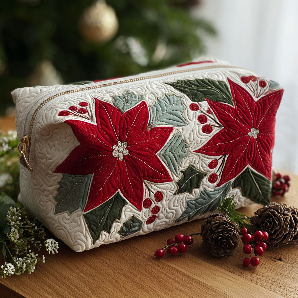 Scarlet Bloom Quiltet Makeup Taske NCU0PT9275
