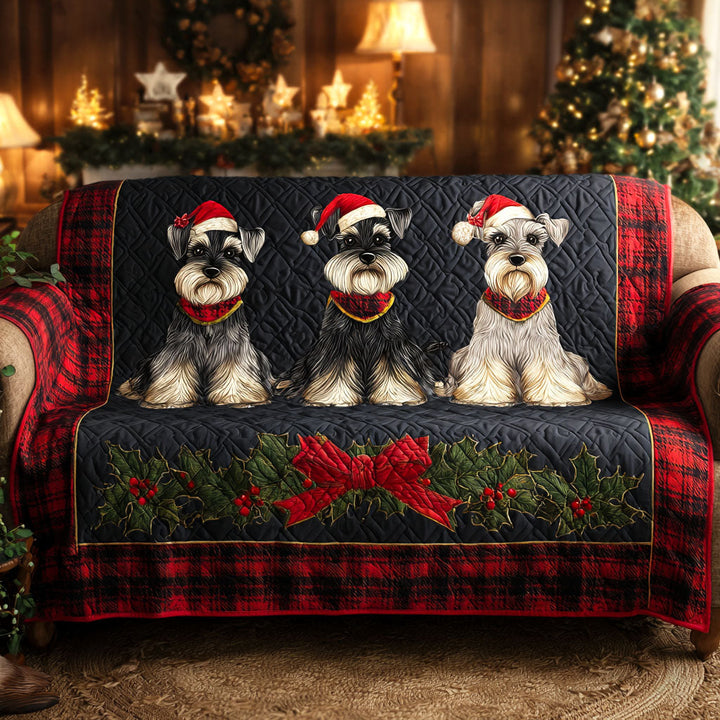 Schnauzer Ferie Crew Quilted Sofa Dække NCU0TV959