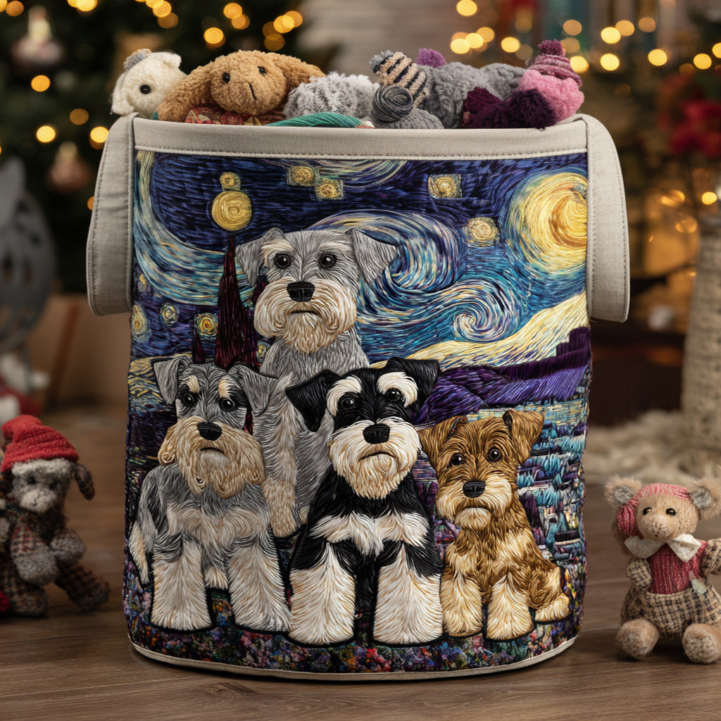 Schnauzer Spirit Quiltet Vasketøjskurv NCU0DV1089