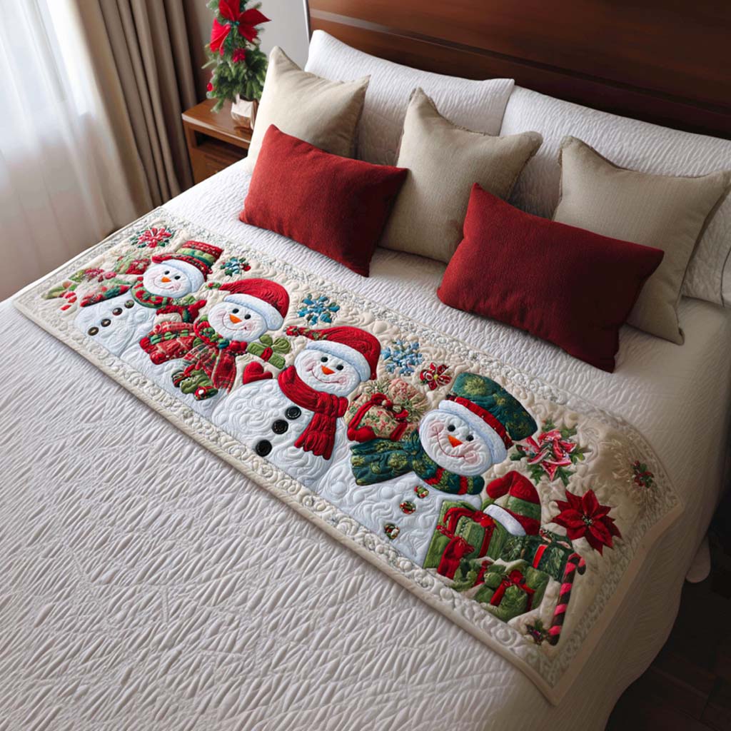 Sneemand Smiles Quilted Bed Runner NCU0NT9795
