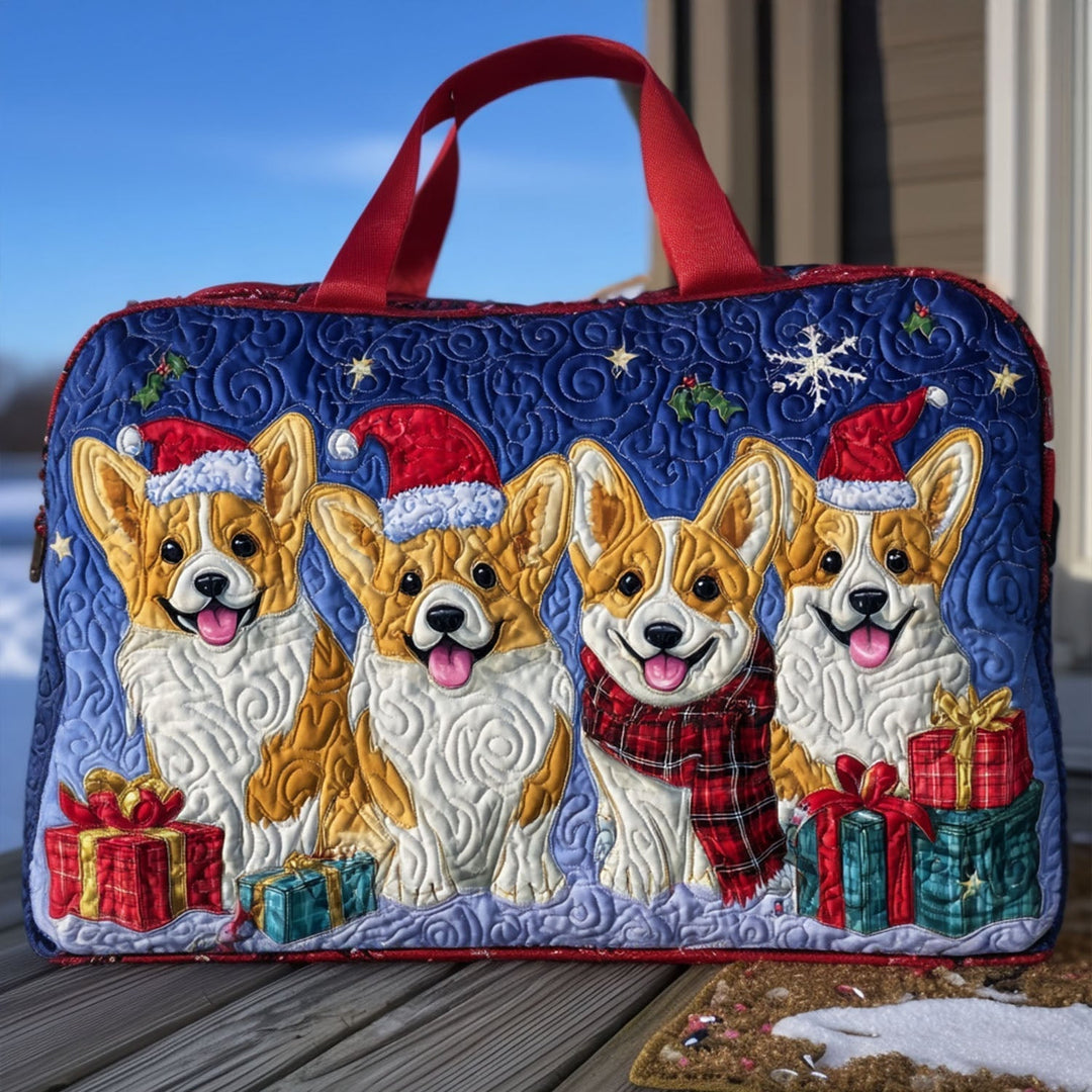 Snefyldte Poteaftryk Quilted Duffle Bag NCU0PT9364