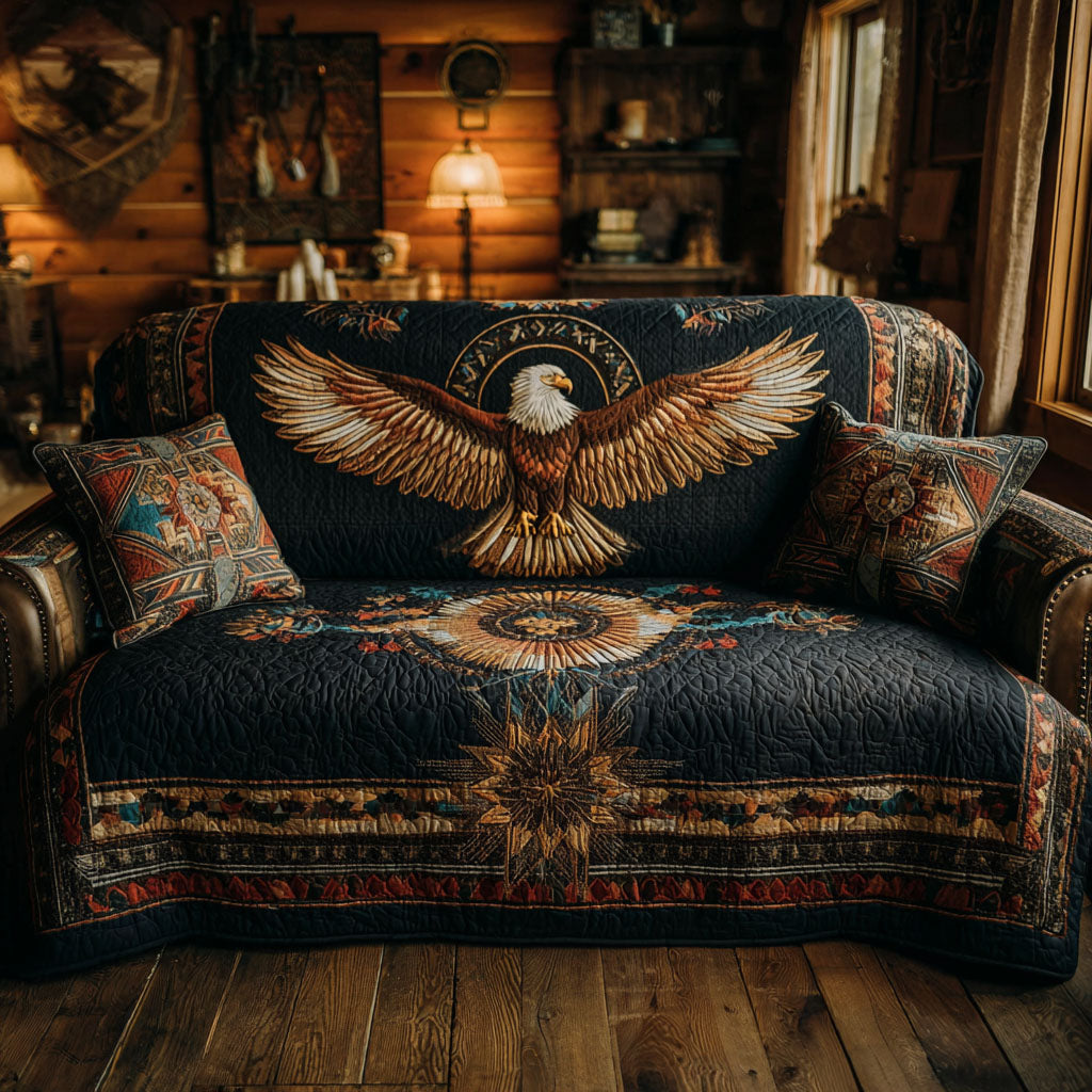 Svævende Ørn Quilted Sofa Cover NCU0TV869