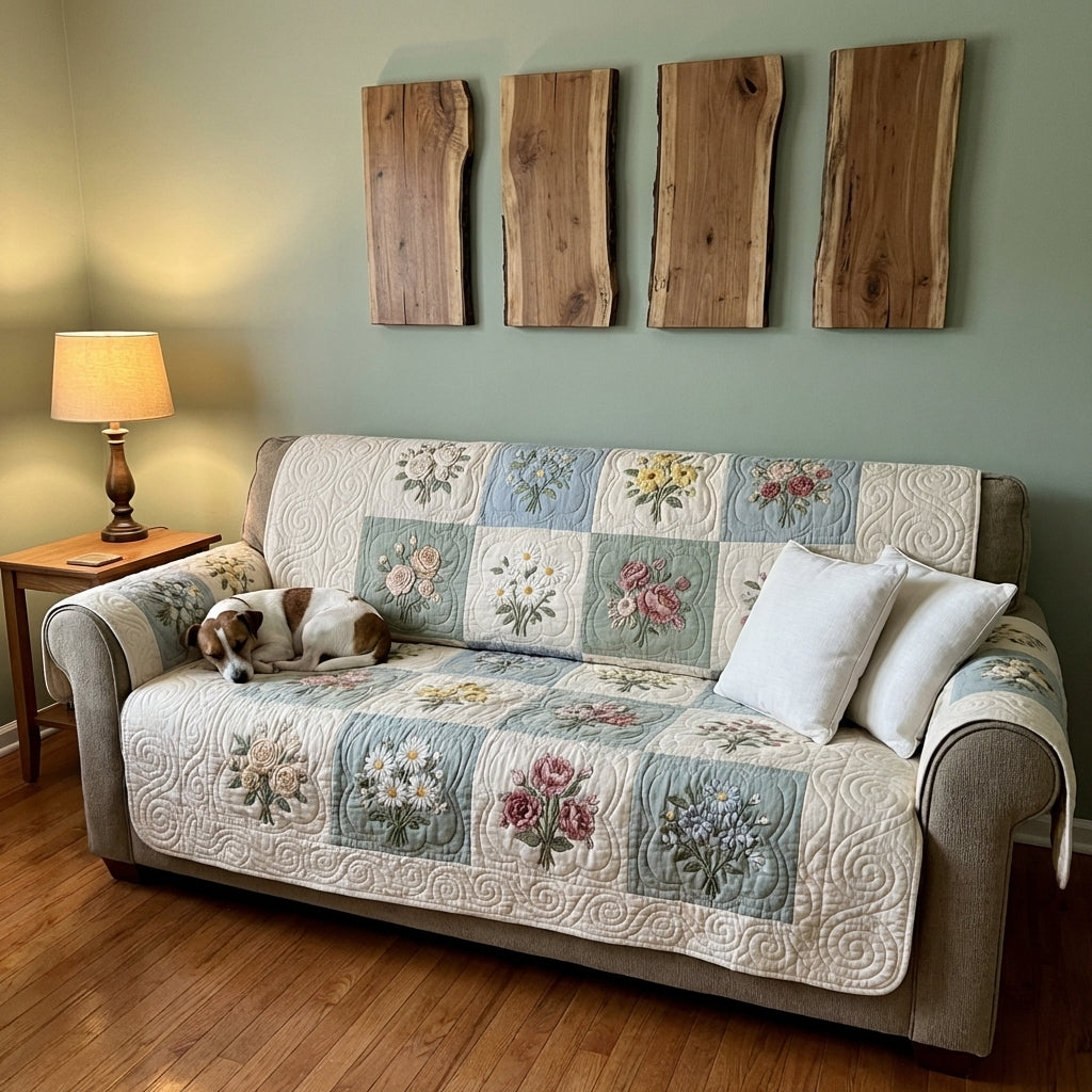 Blødt Have Quiltet Sofa Dække NCU0TV1552