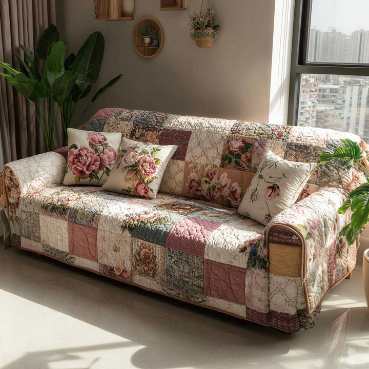 Blødt Hearth Quiltet Sofa Cover NCU0DV9212