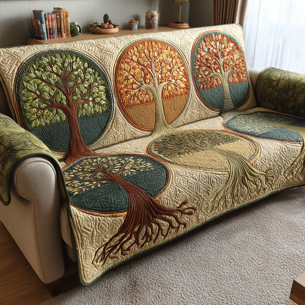 Livets Træ Quilted Sofa Betræk NCU0VT370