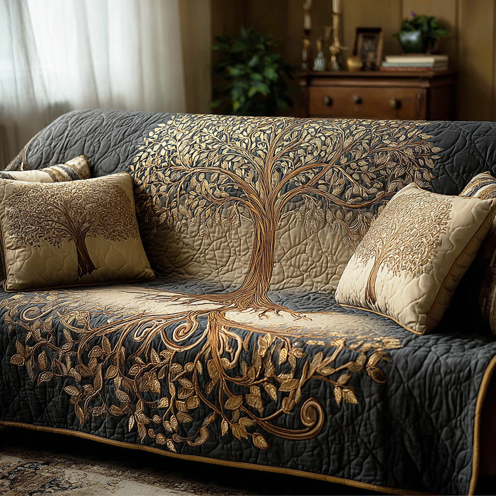 Livets Træ Quilted Sofa Betræk NCU0VT370