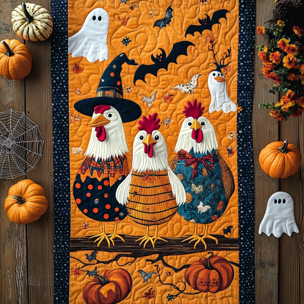 Halloween Quiltet Dækkeserviet NCU0VT35