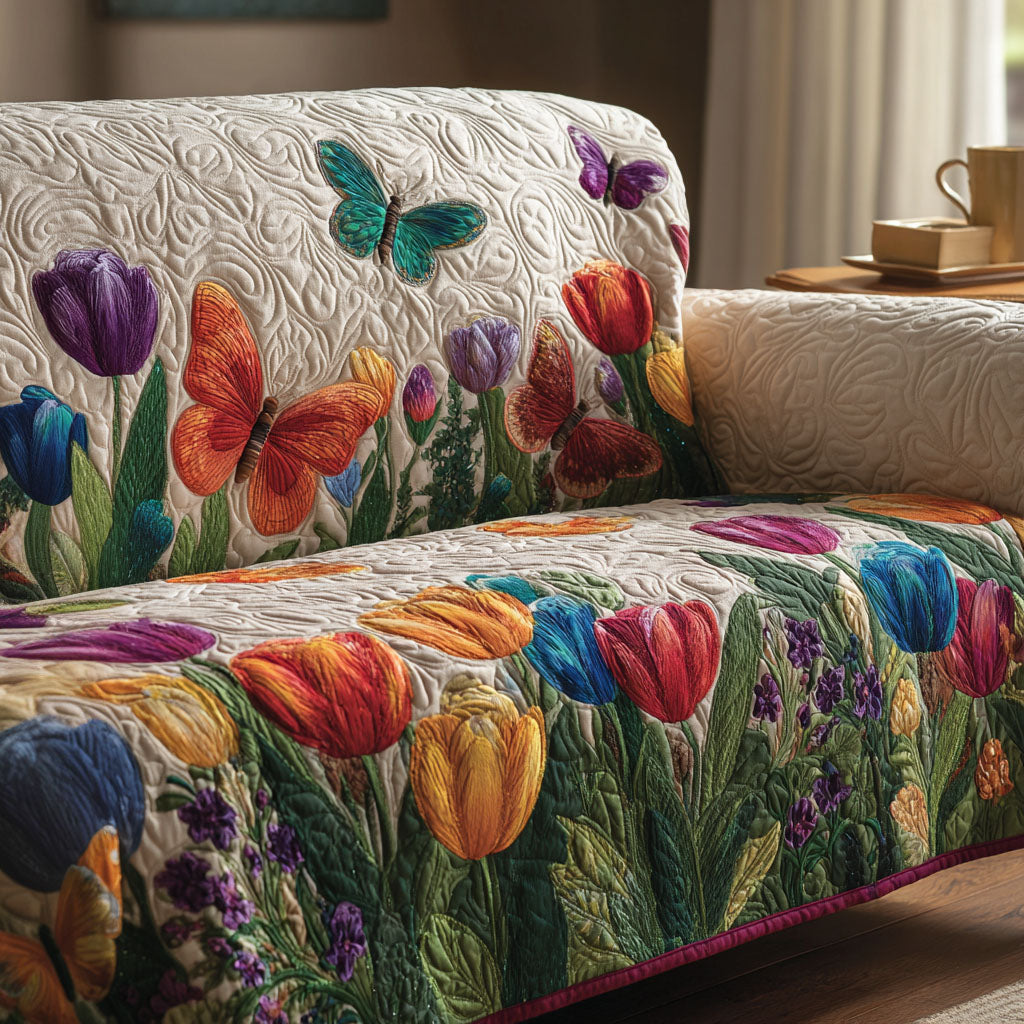 Forårs Wingscape Quilted Sofa Dække NCU0NT12309