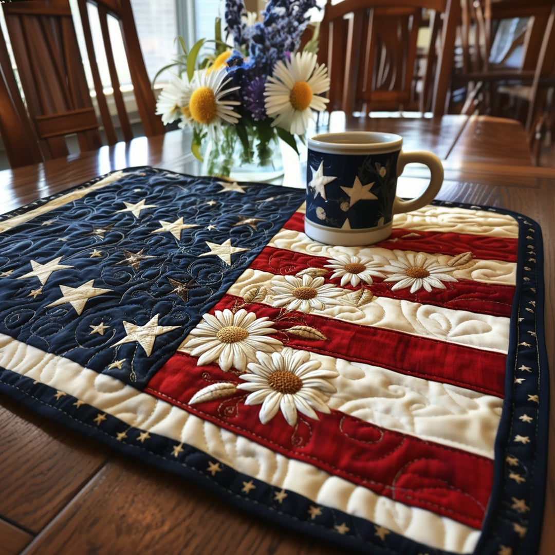 Star-Spangled Beauty Quiltet Bordskåner NCU0PT4430
