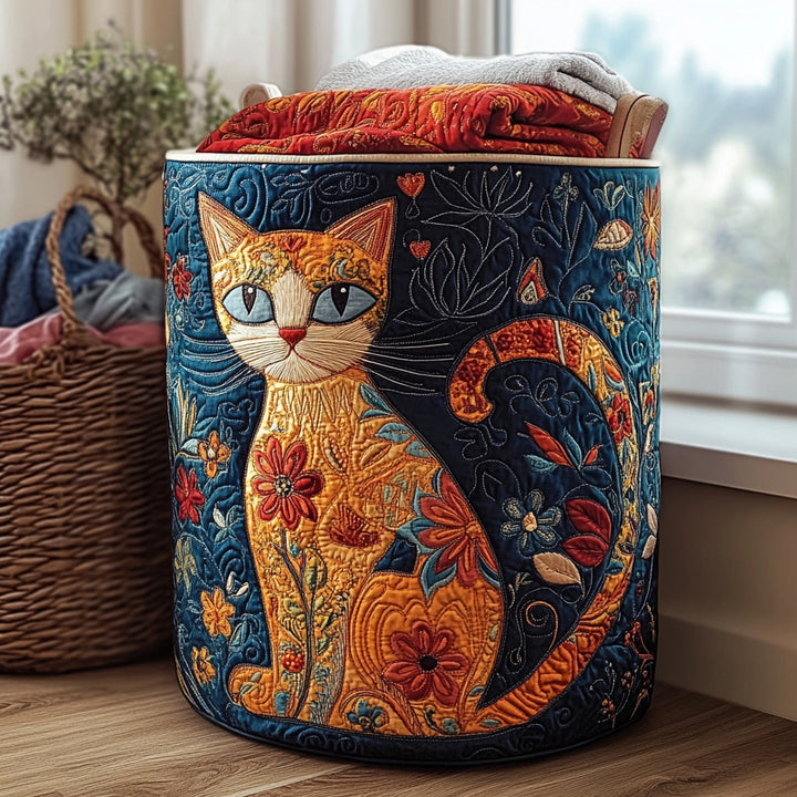 Kat Quilted Vasketøjskurv NCU0QN041