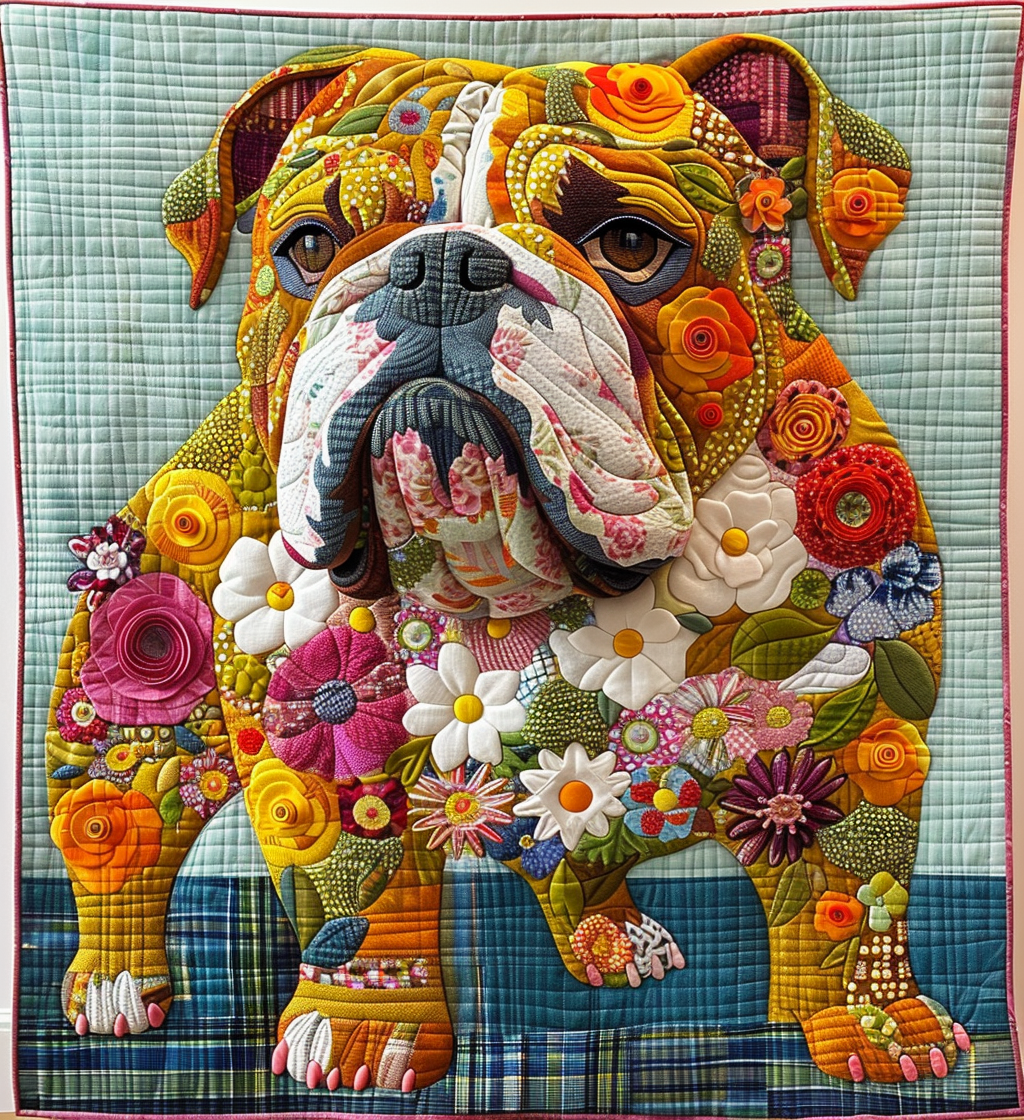 Stærk Bulldog Styrke Quiltet Tæppe NCU0DV1468