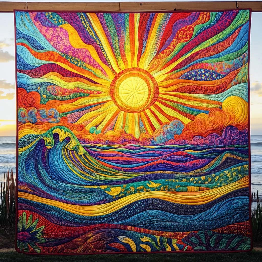 Sunrise Symphony Quiltet Tæppe NCU0NT569