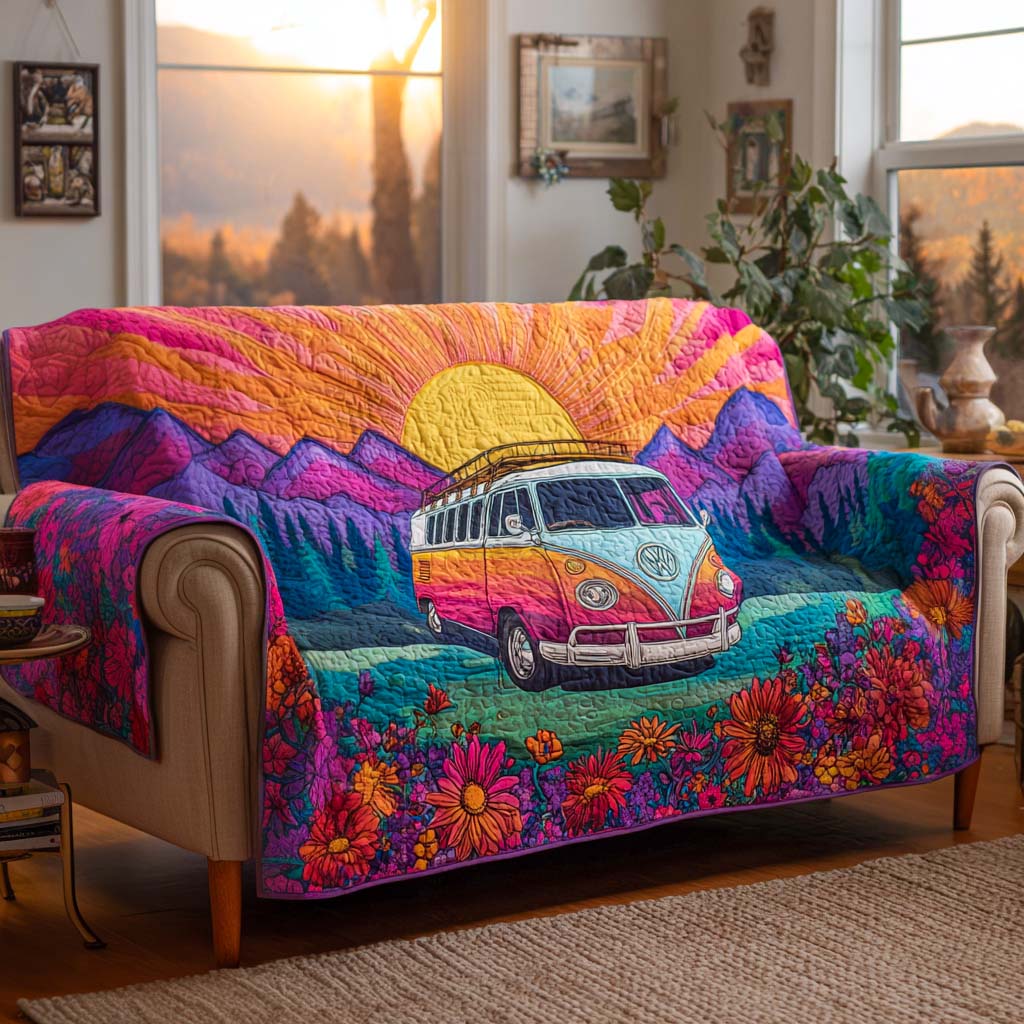 Solnedgang Roadtrip Polstret Sofa Dække NCU0XD1255
