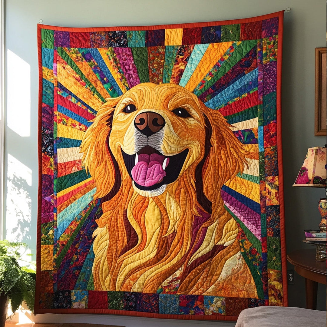 Sunshine Retriever Quiltet Tæppe NCU0PT358