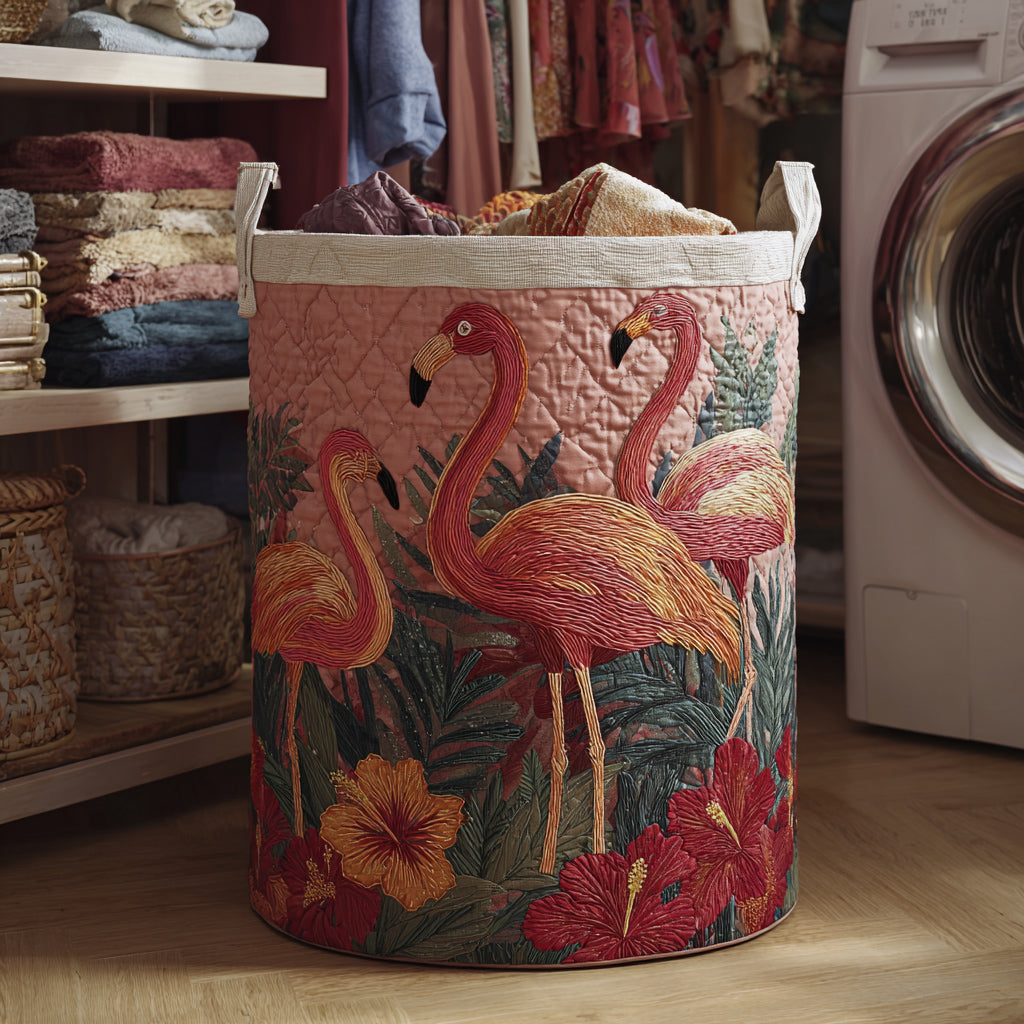 Solskins Flamingo Quiltet Vasketøjskurv NCU0HNH096