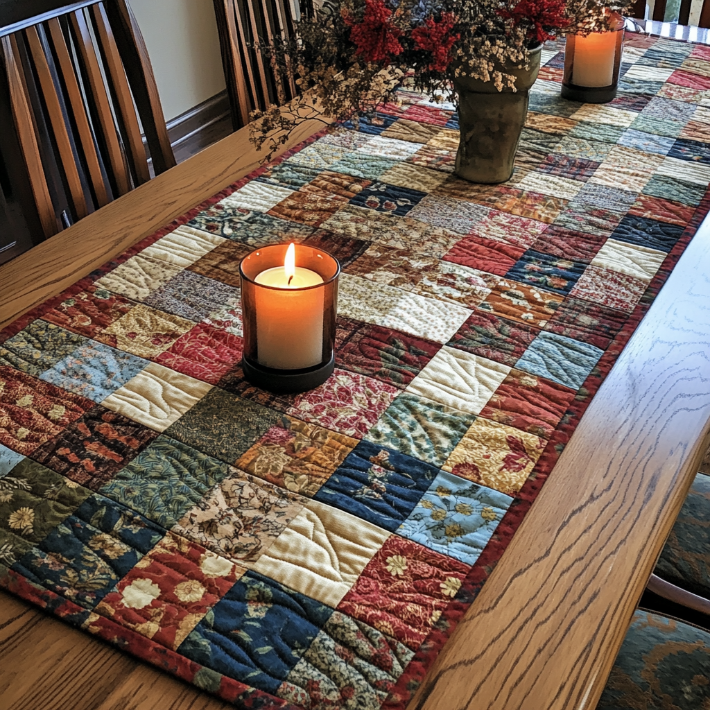 Søde Mønstre Quilted Bordløber NCU0VH2082