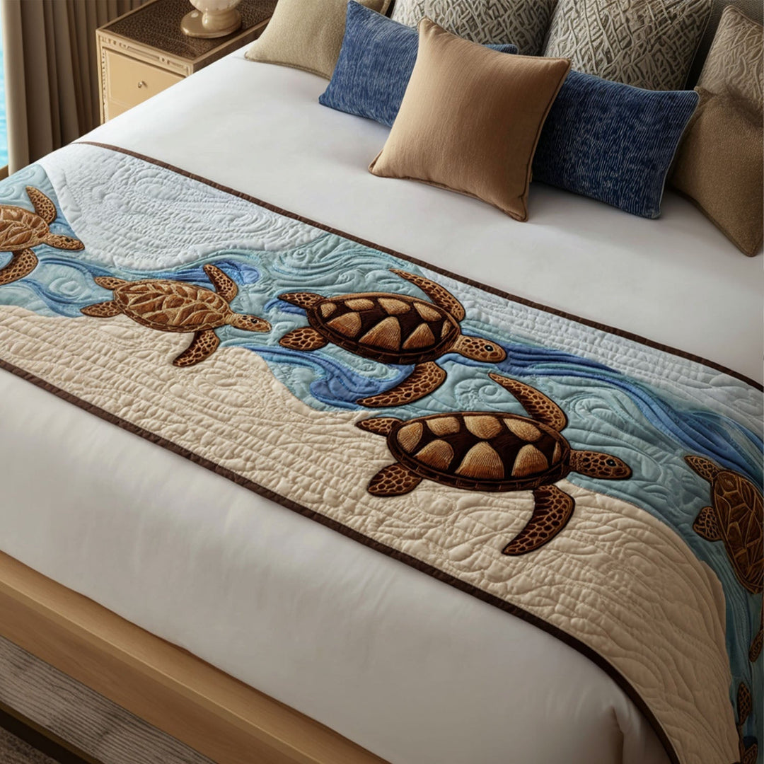 Swimmy Shell Quiltet Sengeløber NCU0PT8252
