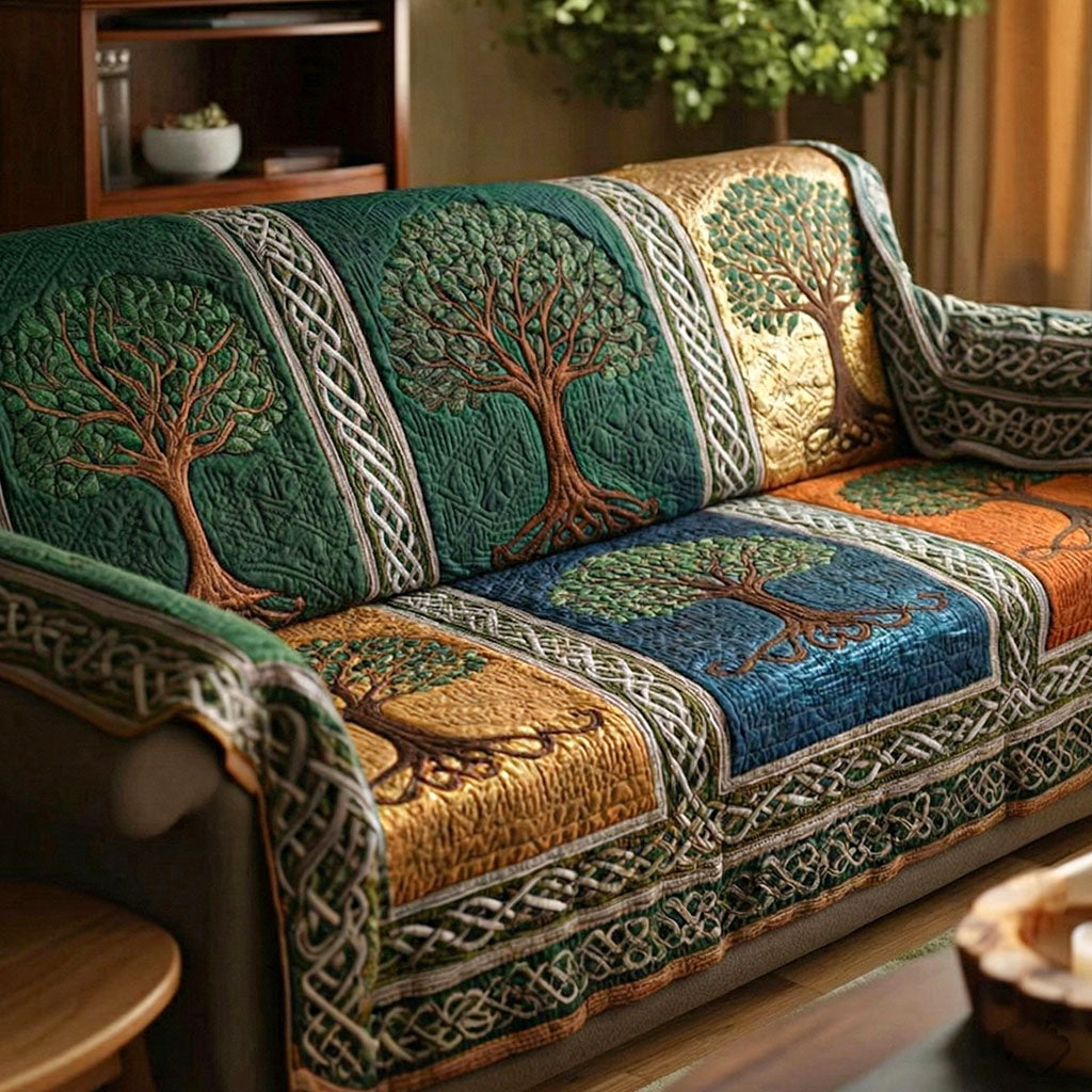 Livets Træ Quilted Sofa Cover NCU0VT368