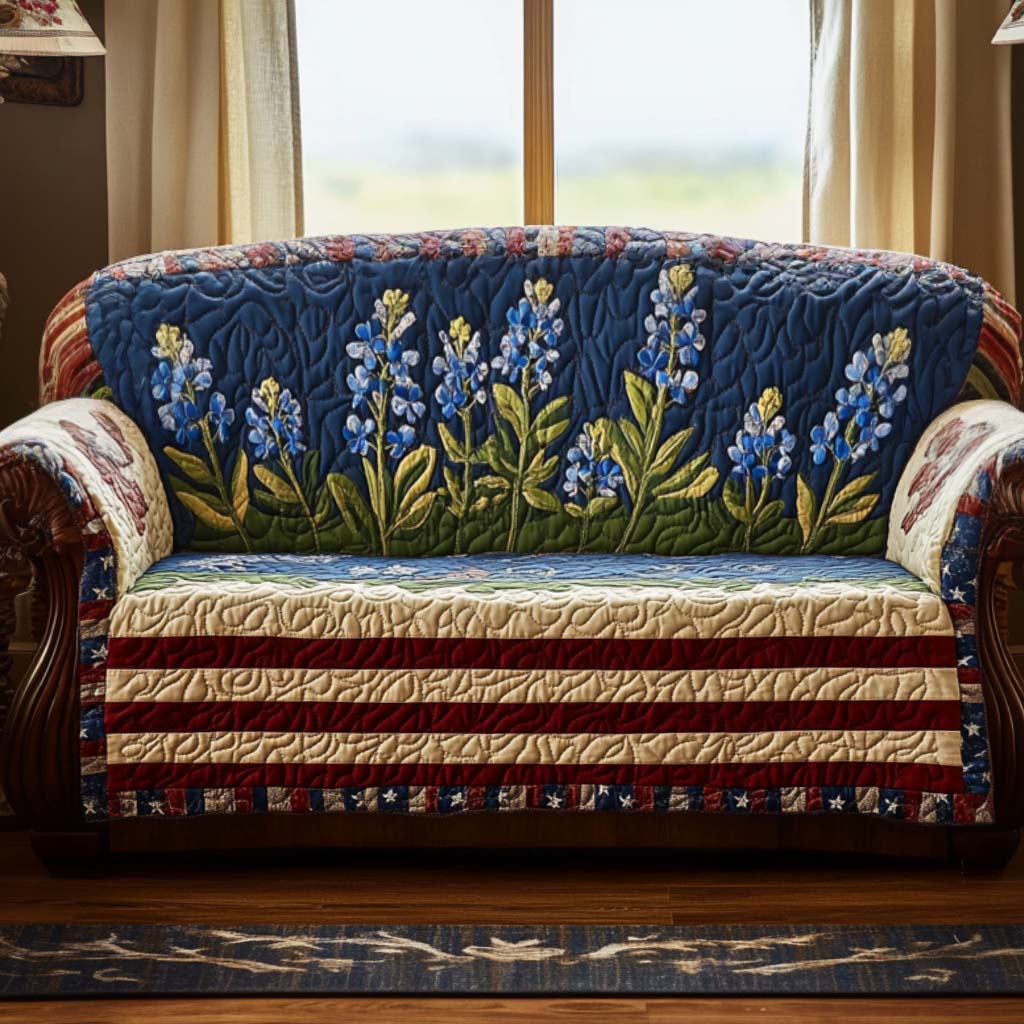 Texas Blomst Quiltet Sofa Dække NCU0NT10802