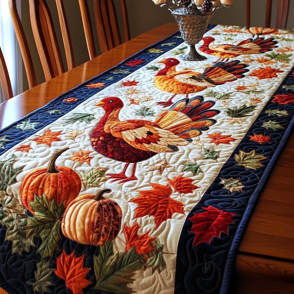 Thanksgiving Kalkuner Quilted Table Runner NCU0NT1132