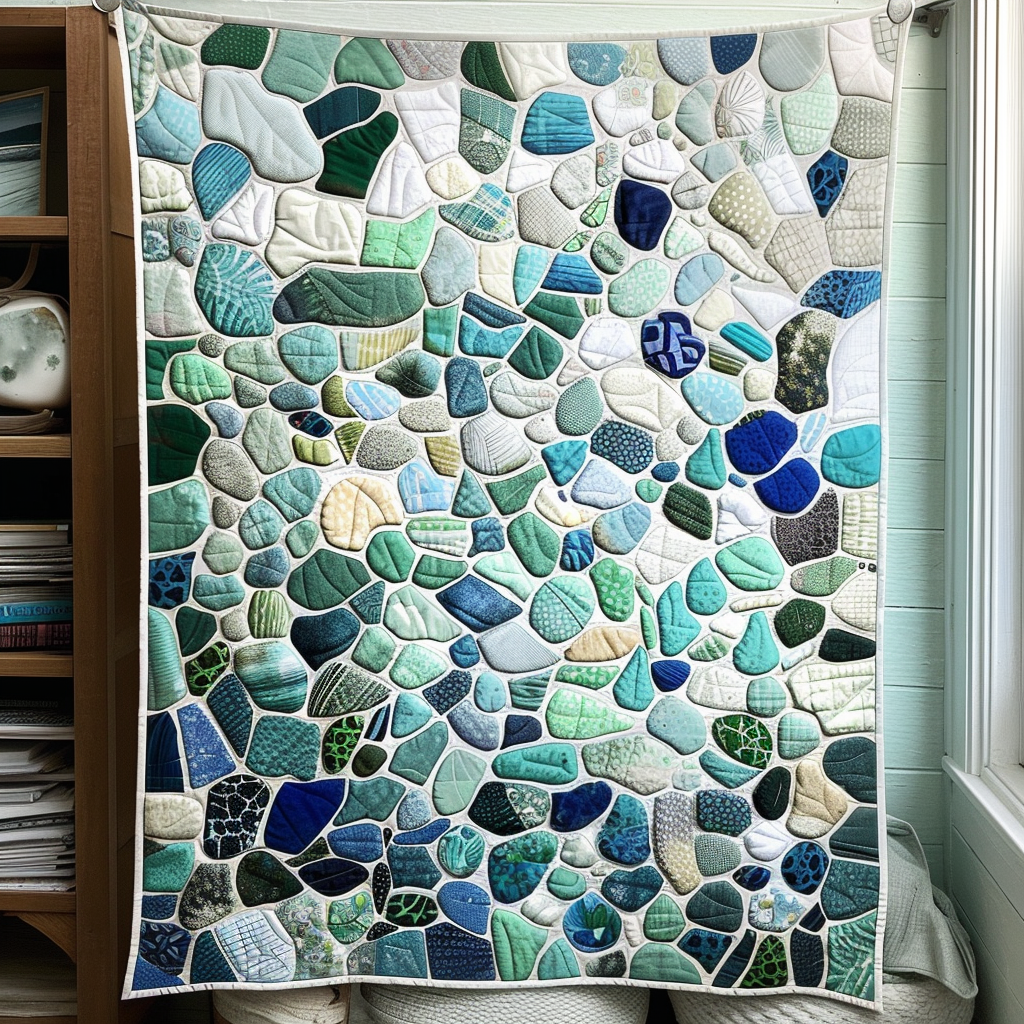 Tidal Mosaic Quiltet Tæppe NCU0DV129