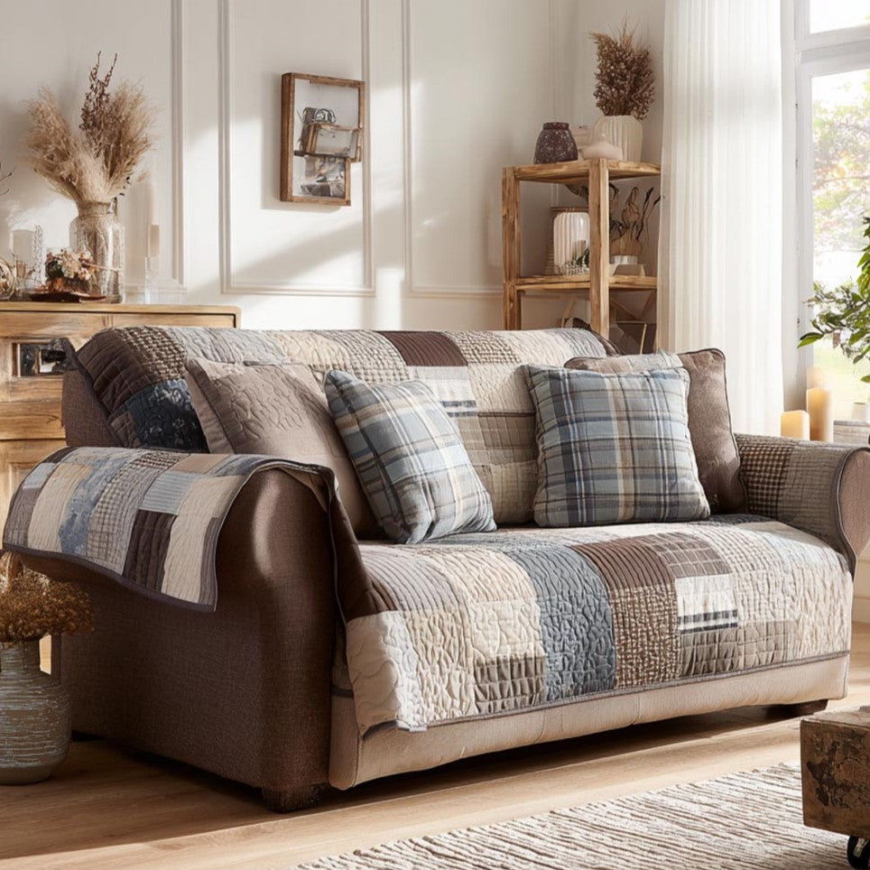 Tømmer Cozy Quiltet Sofa Dække NCU0DV9215