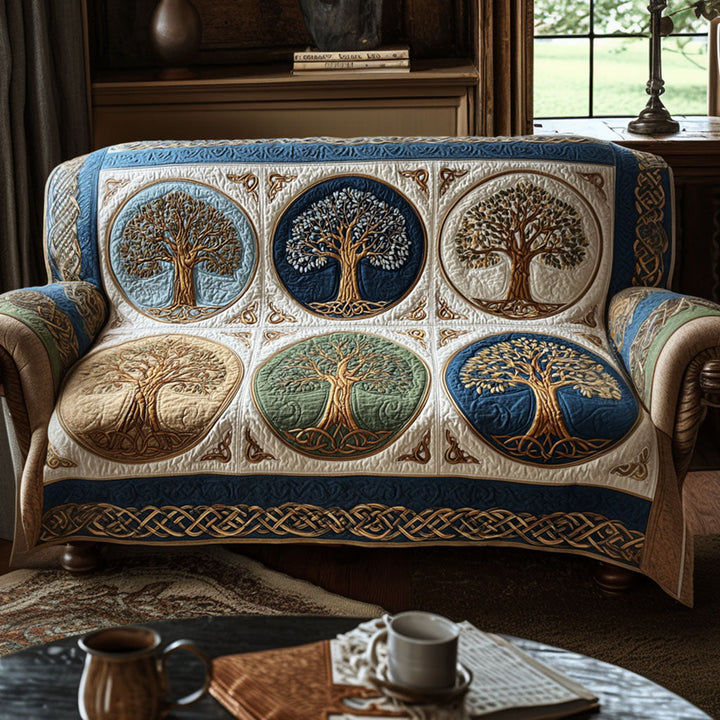Træet af Livet Quilted Sofa Cover NCU0VT364