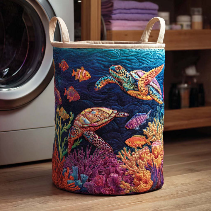 Turtle Bay Quiltet Vasketøjskurv NCU0NTD118