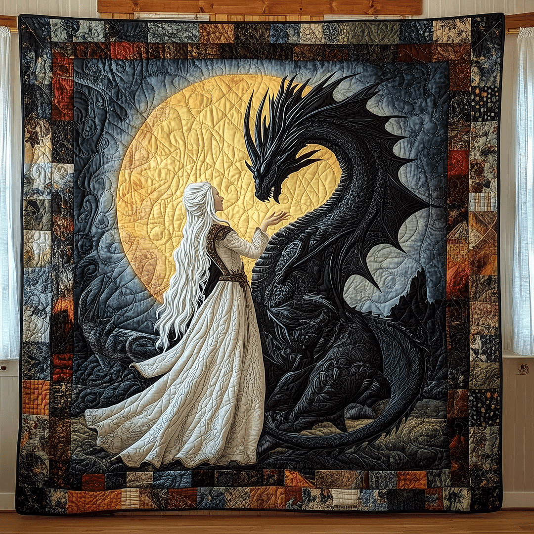 Twilight Dragon Queen Quiltet Tæppe NCU0TH1807