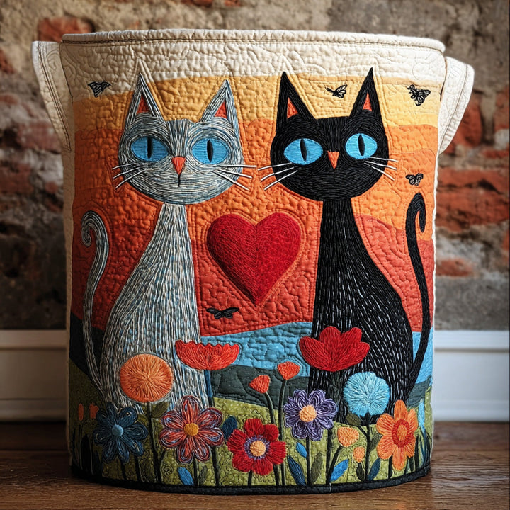 Kat Quilted Vasketøjskurv NCU0QN041