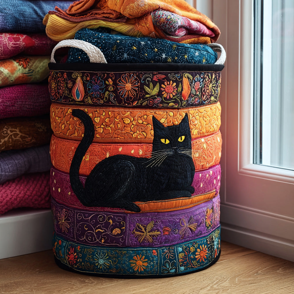 Kat Quilted Vasketøjskurv NCU0QN041