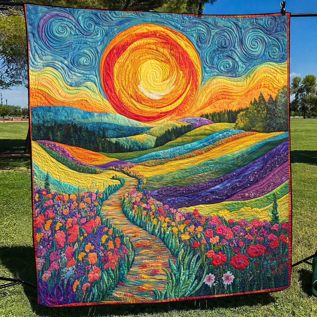 Vibrant Horizon Quiltet Tæppe NCU0VL671