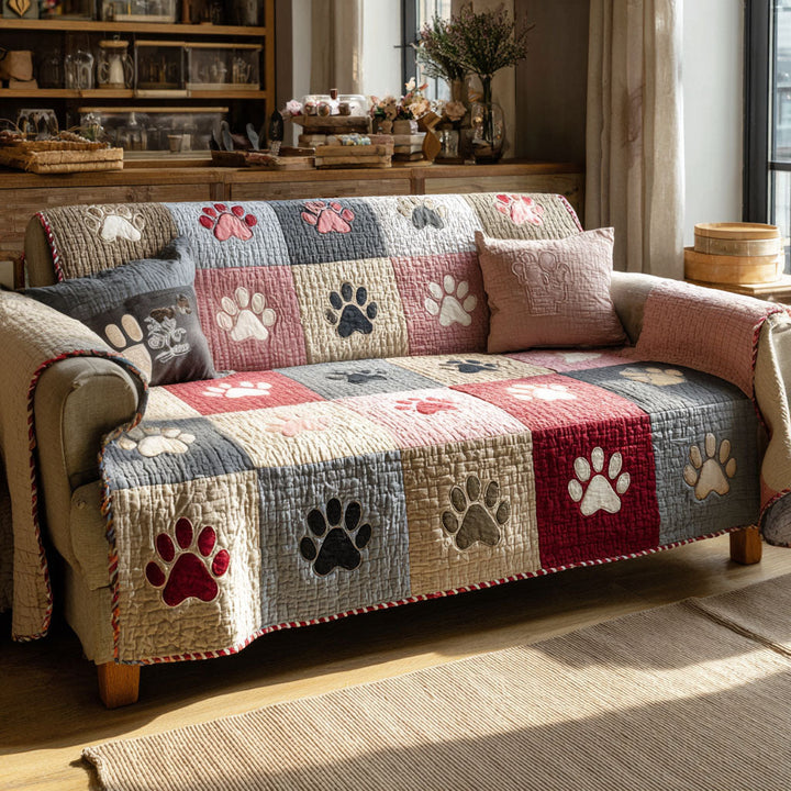 Varmhjertede Poter Quilted Sofa Dække NCU0PT10904