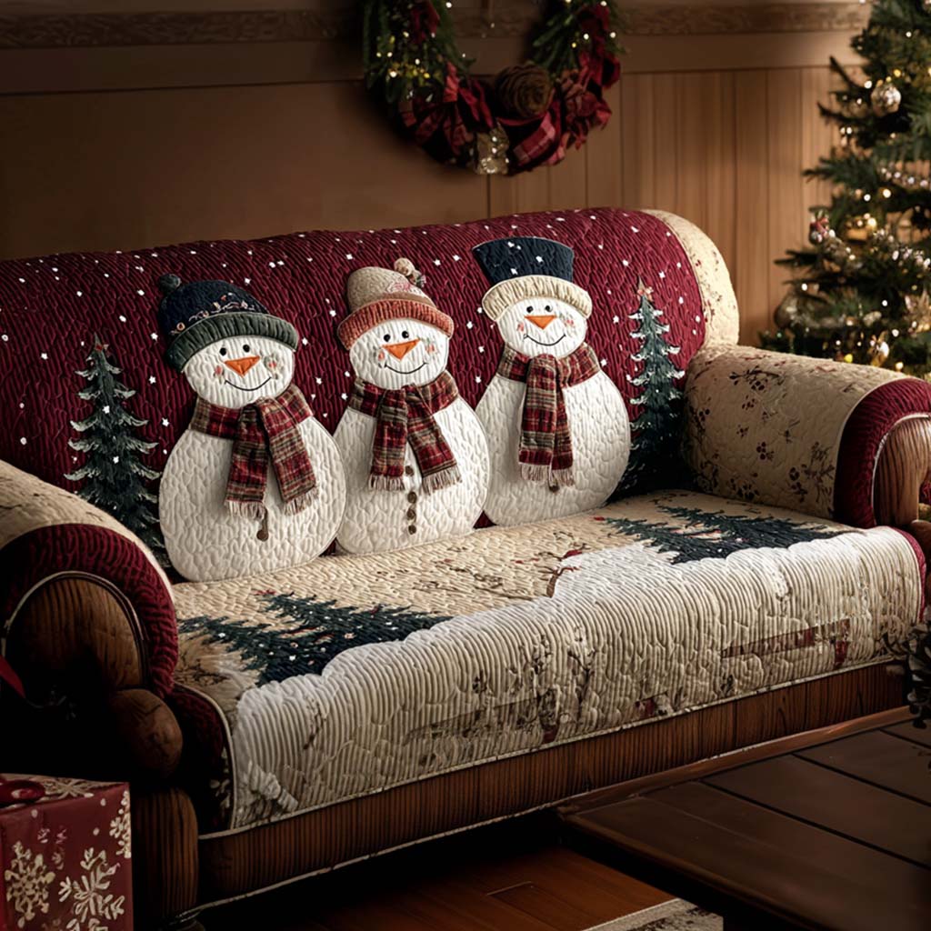 Hvid Velkomst Quiltet Sofa Dække NCU0NT11271