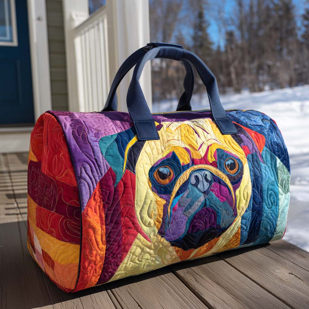 Wiggly Pug Quiltet Duffle Bag NCU0PT9567