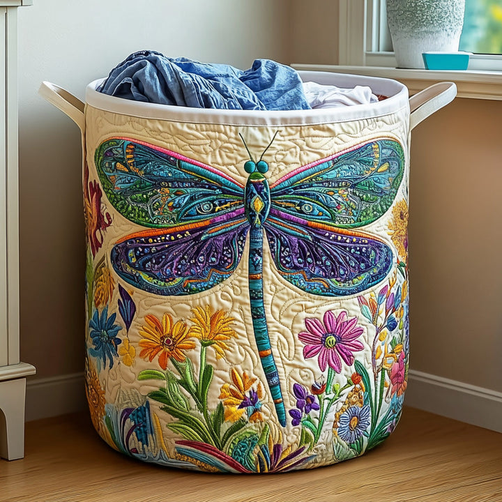 Dragonfly Quilted Laundry Basket NCU0QN022