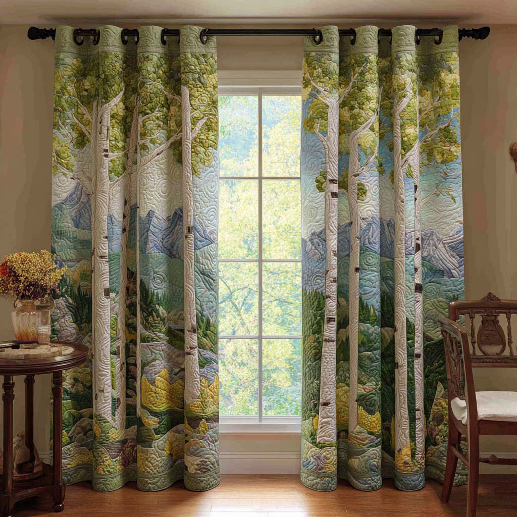 Vildblomst Birch Path Quiltede Gardiner NCU0NT11281