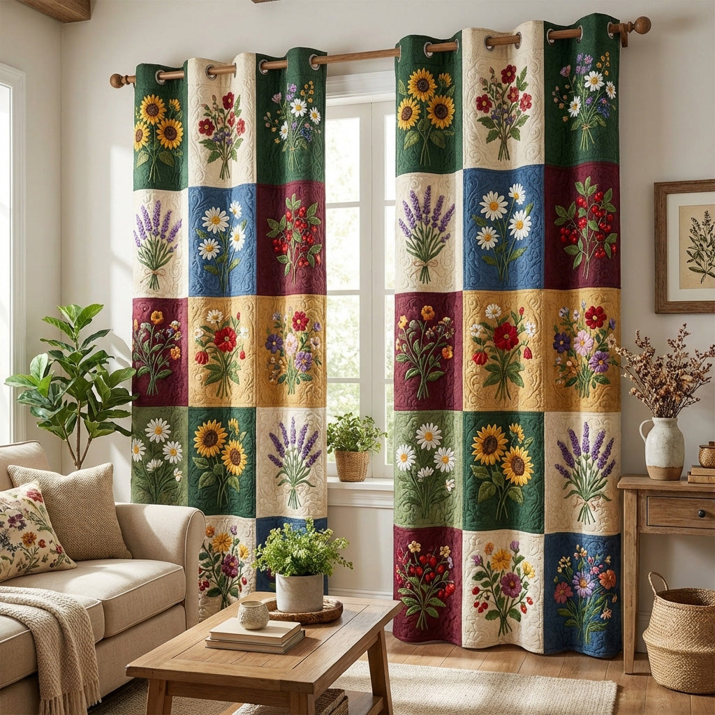 Vildblomst Patchwork Quiltede Gardiner NCU0TV1755