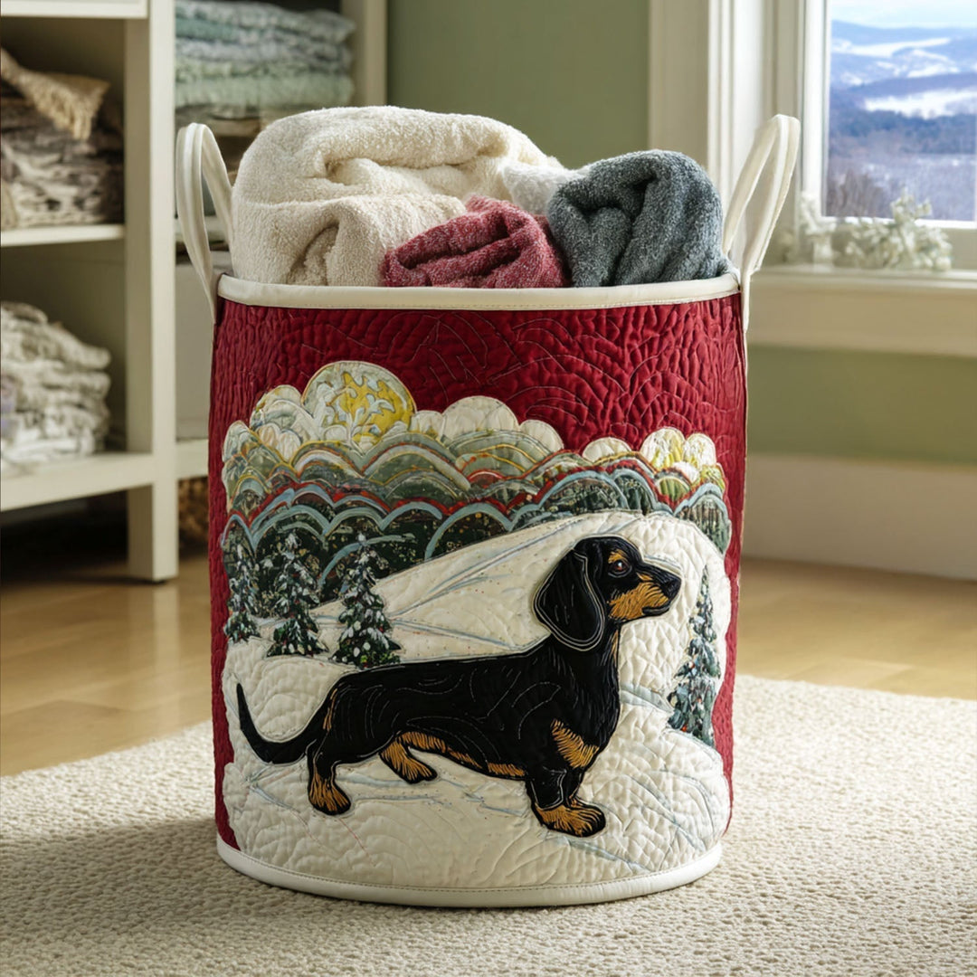 Fantastisk Hund Quilted Vasketøjskurv NCU0QN036