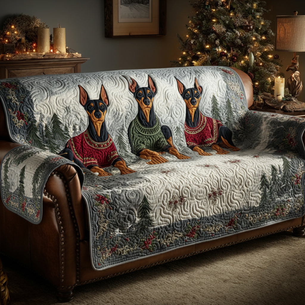 Vinter Doberman Quiltet Sofa Dække NCU0HH1218
