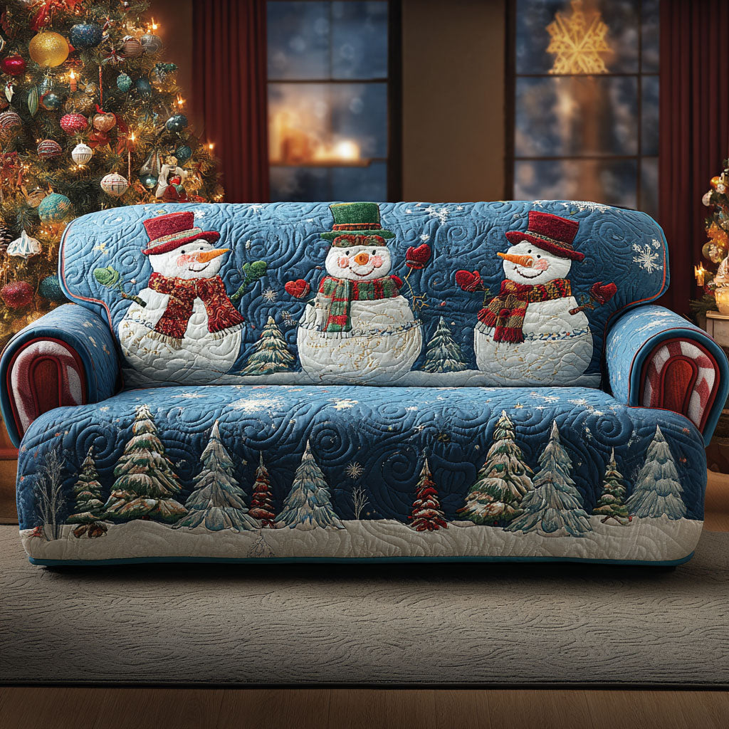 Vinter Smil Quiltet Sofa Dække NCU0TV790