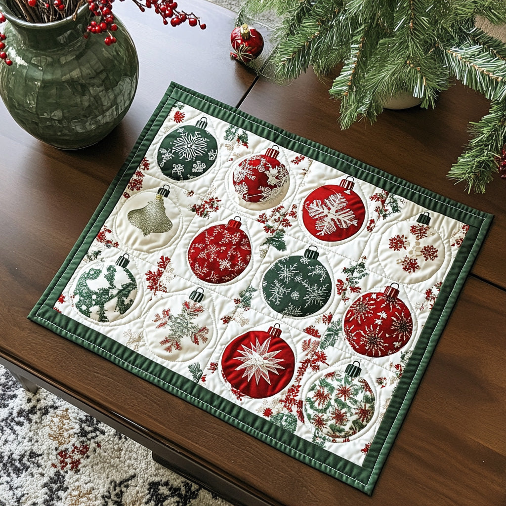 Vinter Glitrende Quilted Bordskåner NCU0PT1455