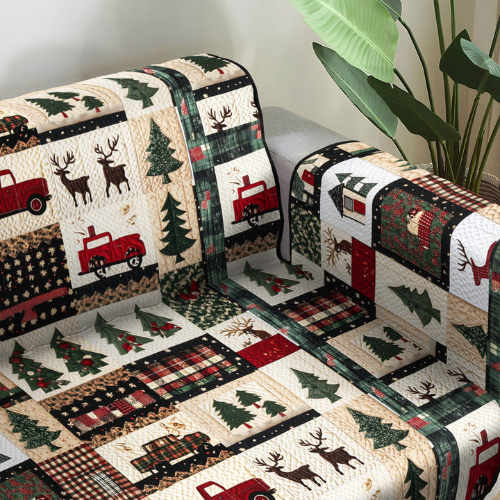 Vinterlandskab Quiltet Sofa Dække NCU0PT939