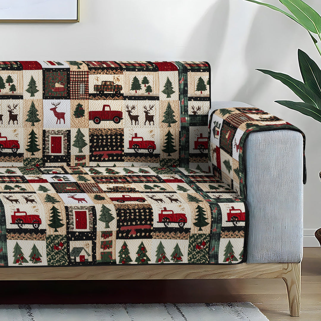 Vinterlandskab Quiltet Sofa Dække NCU0PT939