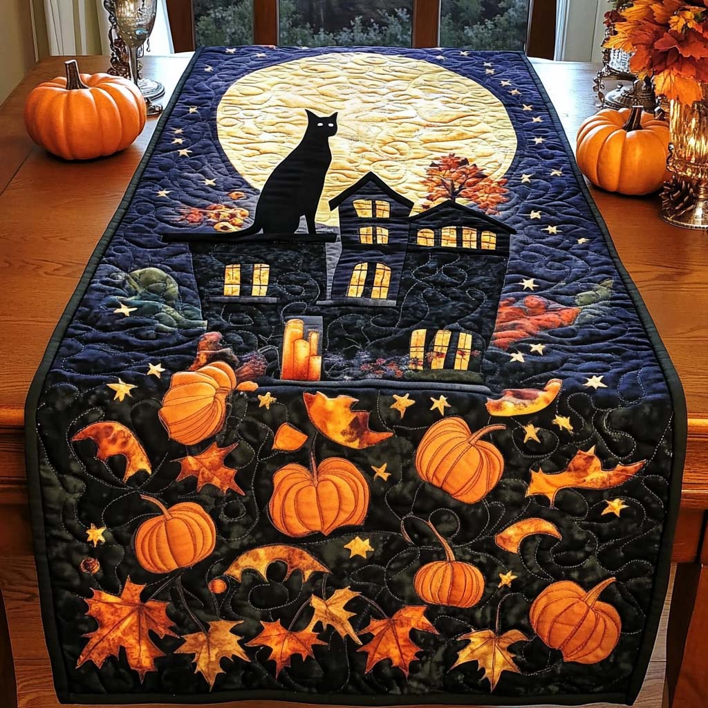 Halloween Quiltet Bordløber NCU0VT33